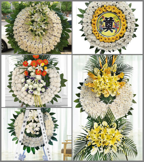湖北襄阳市南漳县李庙镇晓烟坪村花圈速递